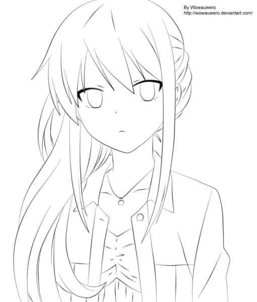 Аниме не Раскрашенные