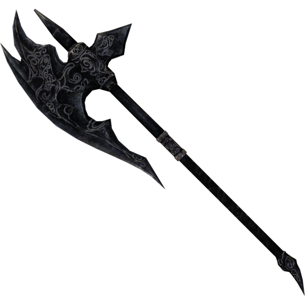 Эбонитовый двуручный топор скайрим