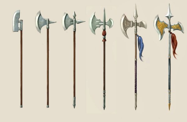 Пика глефа алебарда