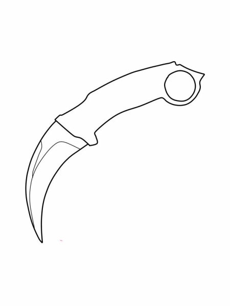 Ножи КС го чертежи керамбит