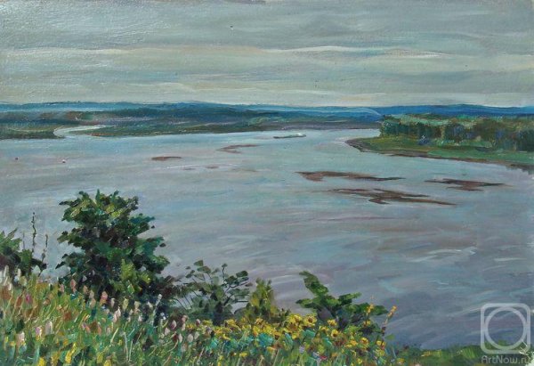 Река Кама картина