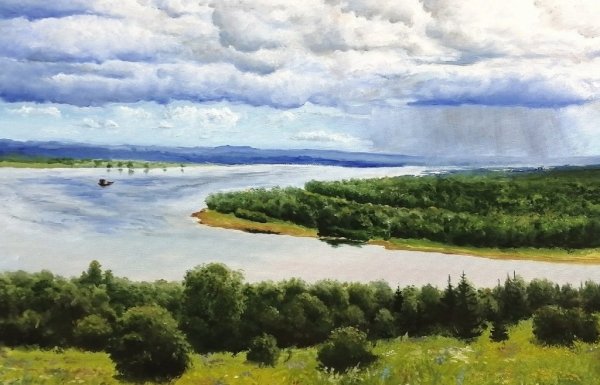 Река Кама в живописи