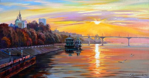 Викентий Лукиянов берег реки Волги