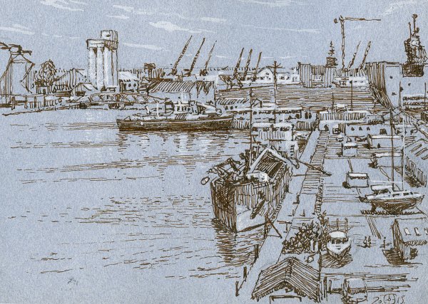 Морской порт Графика