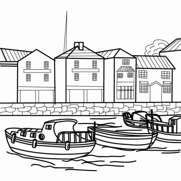 Морской порт gif