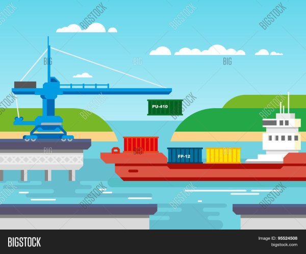 Порт в графике