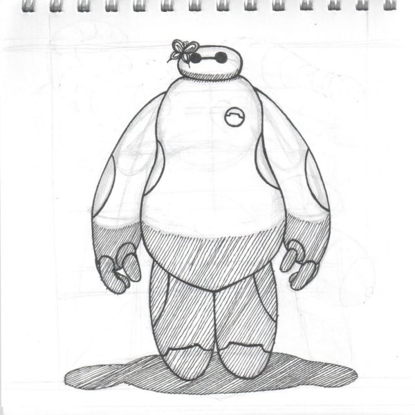 Картинки для срисовки Беймакс