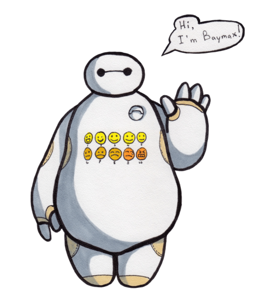 Бэймакс город героев рисунок