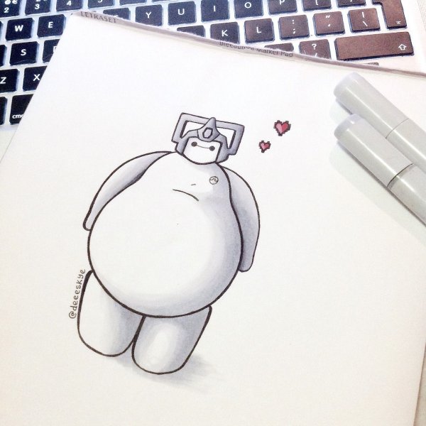 Бэймакс город героев рисунок