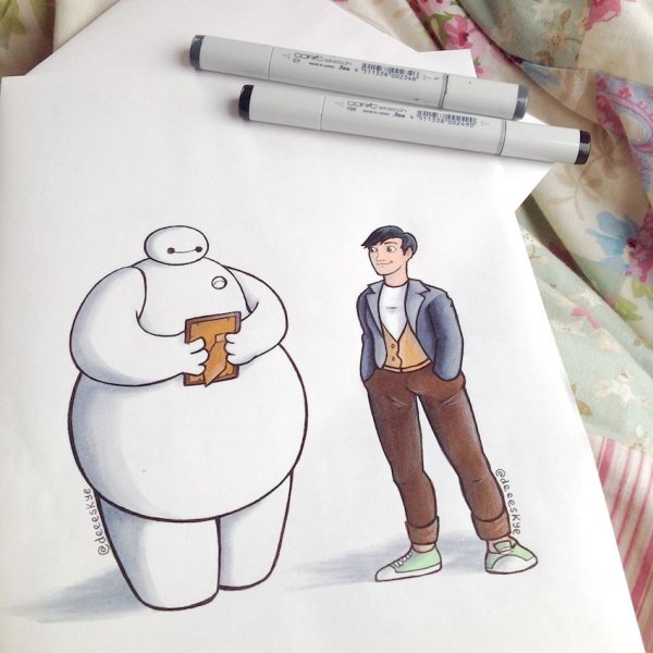 Рисунки Бэймакс Дисней