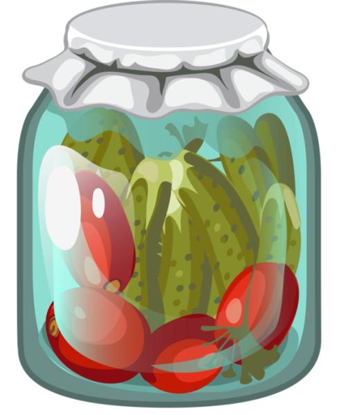 Огурцы в банке раскраска