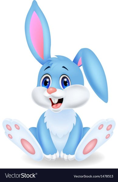 Голубой зайчик для детей