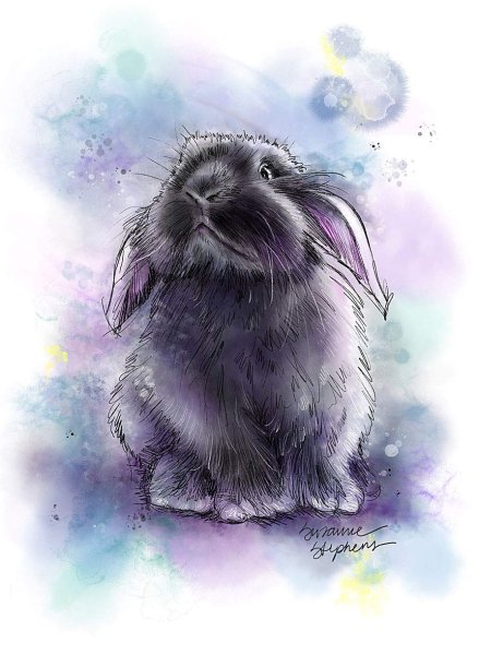 Водный кролик арт