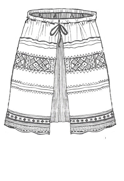 Понева раскраска