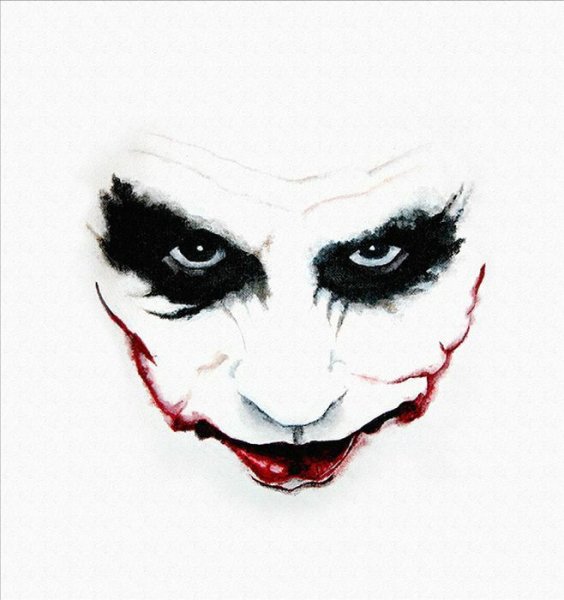 Джокер Леджер арт лицо