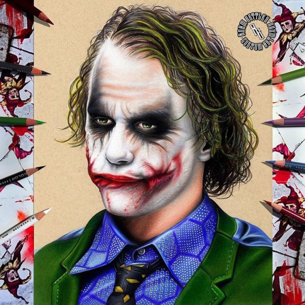 Drawing Джокер Хоакин Феникс