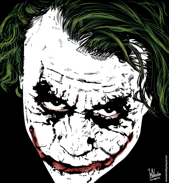 Джокер Хоакин Феникс в гриме