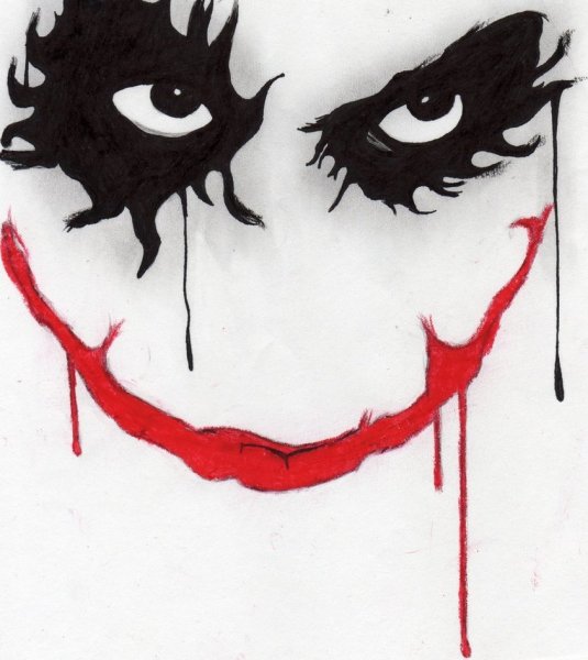 Джокер карандашом Хоакин Феникс