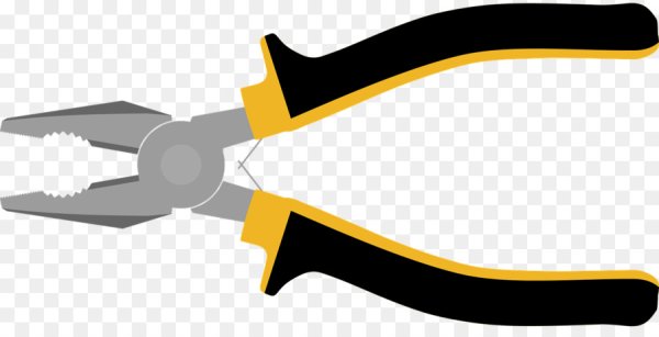 Плоскогубцы на прозрачном фоне