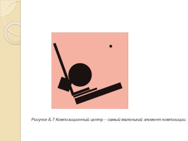 Композиционный центр самый маленький элемент