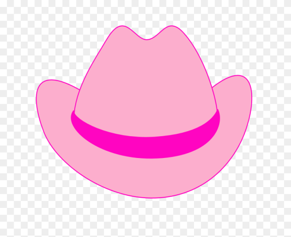 Розовая шляпа мультяшная