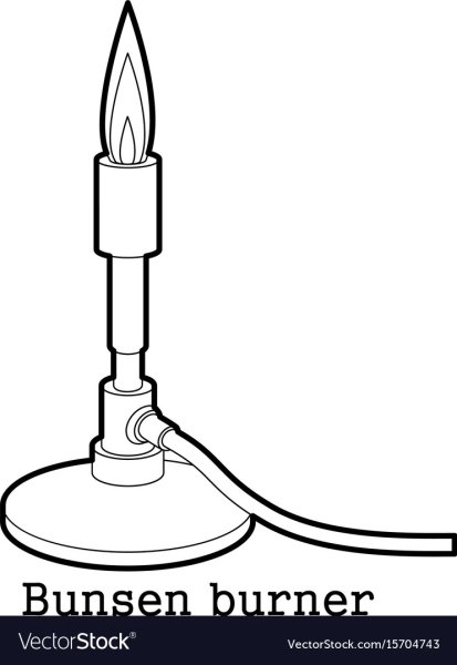 Газовая горелка Бунзена рисунок