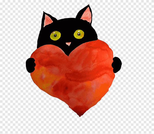 Серная кошечка с сердечком