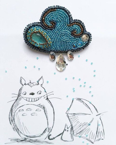 Эскиз броши