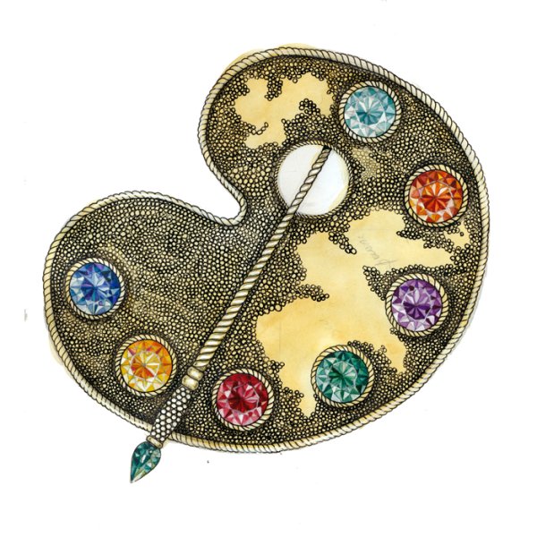 Украшение в виде Палитры