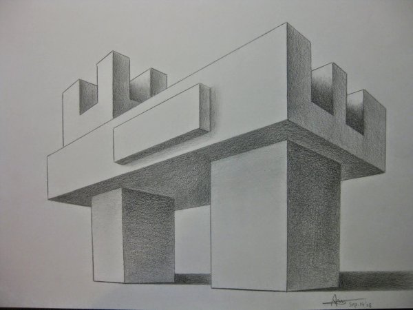 Эскизы зданий в стиле конструктивизм