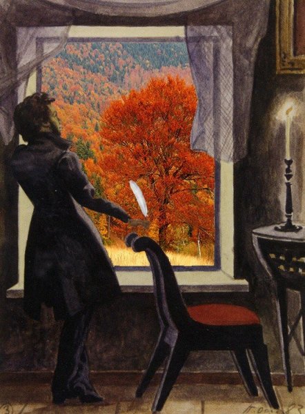 Пушкин портрет Болдинская осень