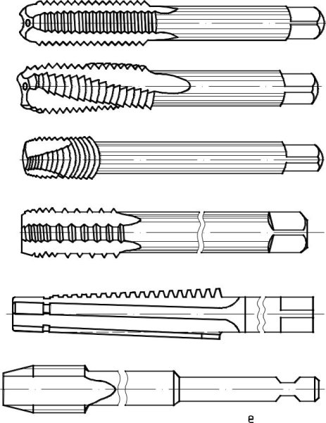 Метчик трапецеидальный чертеж