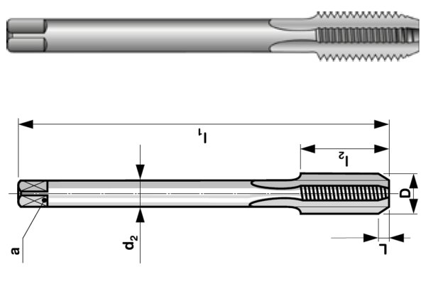 Метчик для глухих отверстий м10 vtsft6523