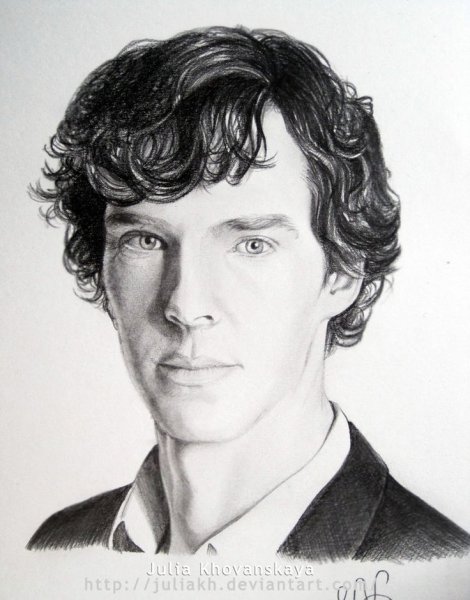 Шерлок скетч арт