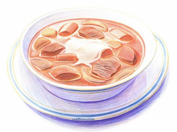 Пироги скетч в тарелке