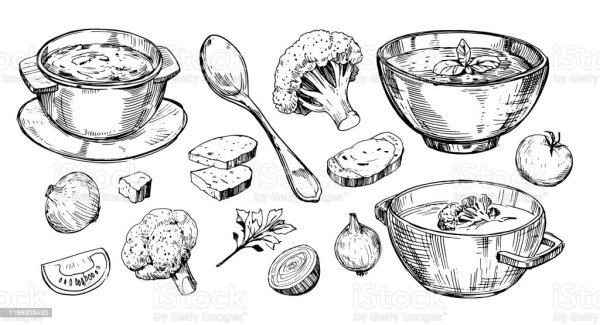 Тарелка супа Графика