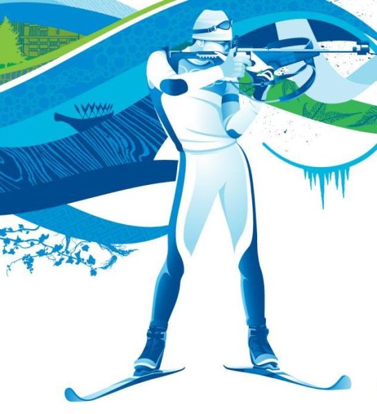 Раскраски зимние виды спорта