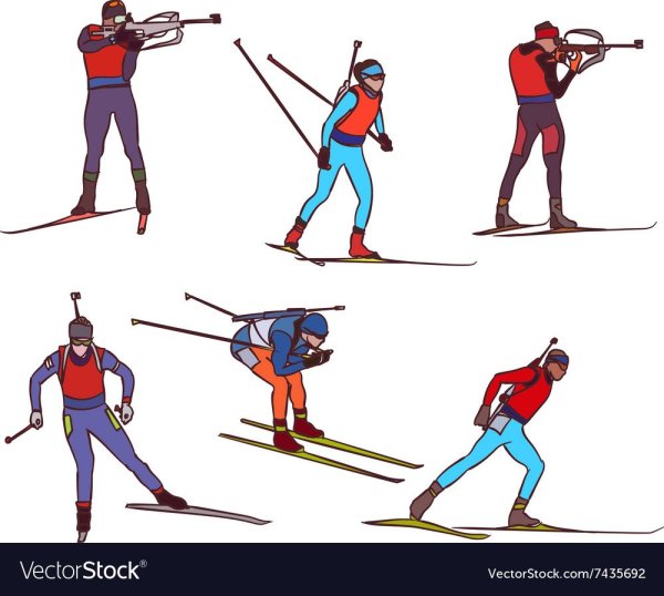 Биатлонист Графика