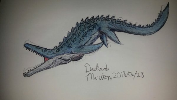 Jurassic World Mosasaurus Art