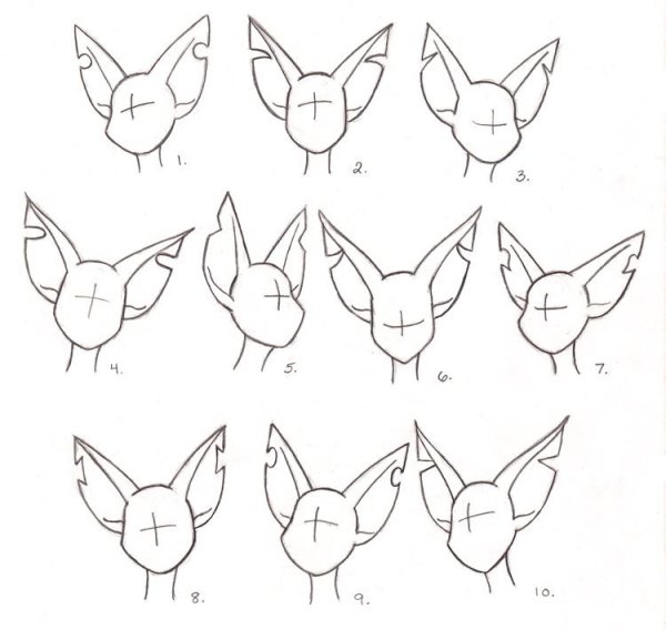 Кошачьи уши референс