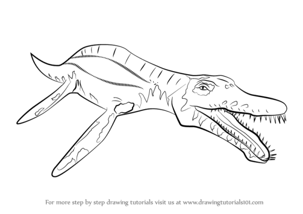Мозазавр раскраска мир Юрского периода 2