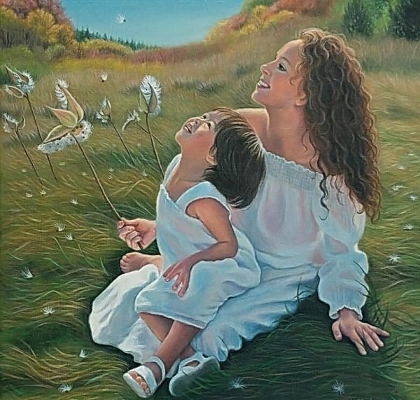 Картина счастье мама и малыш