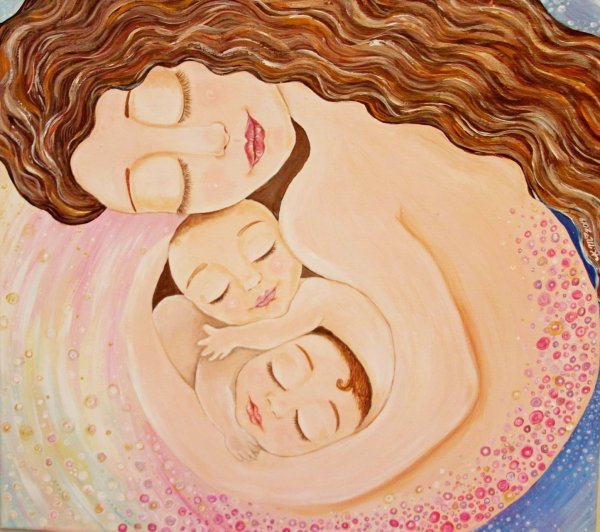 Иллюстрации материнство