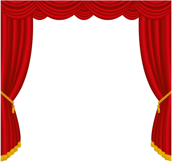 Театральный занавес на прозрачном фоне