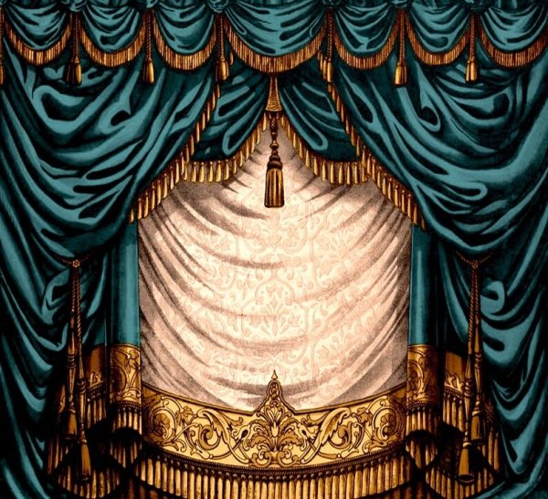 Театральный занавес шаблон