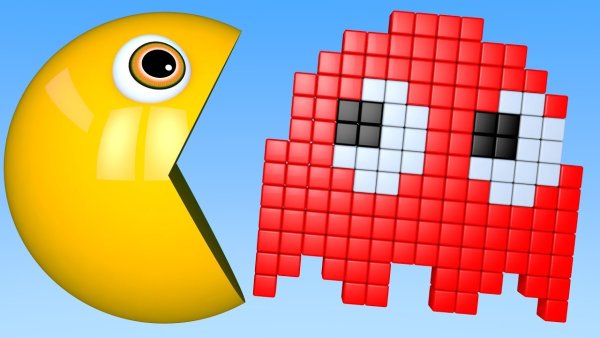 Пакман 3д пиксель