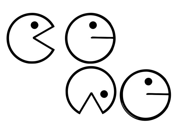 Пакман раскраска для детей