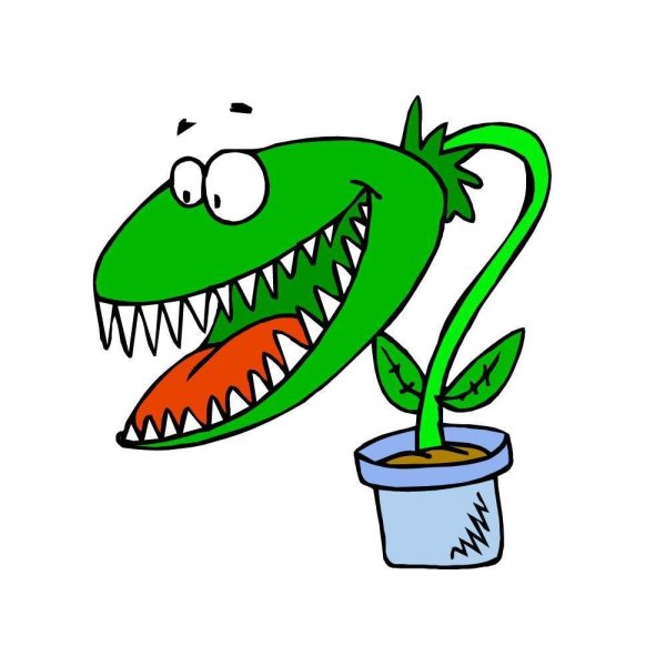 Венерина мухоловка мультяшная