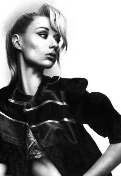 Iggy Azalea черно белое