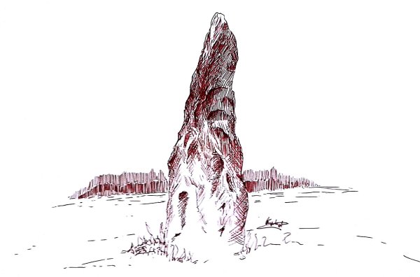 Менгиры карандашом